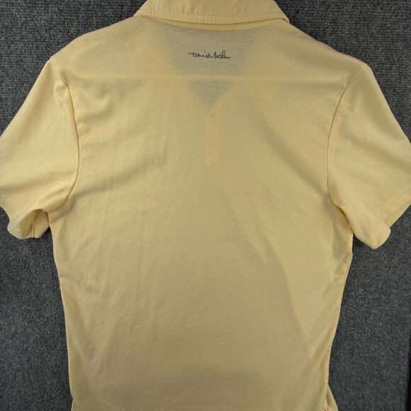 Travis Mathew Golf Polo Shirt Yellow Short Sleeve Beach Palm Tree XL Pima Blend - Picture 12 of 12